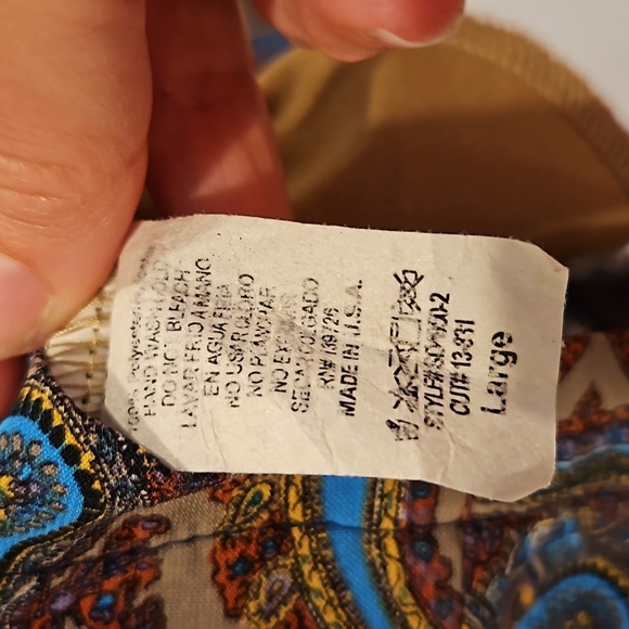 Honey Punch Racerback Paisley Dress Size L - Picture 6 of 6